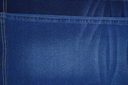 1X1 INDIGO LYCRA RIB